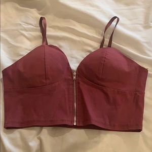 Maroon crop top!